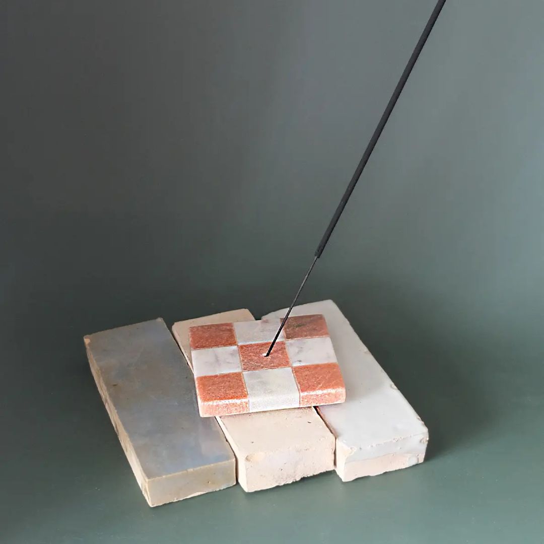 Räucherstäbchenhalter Marble Checks