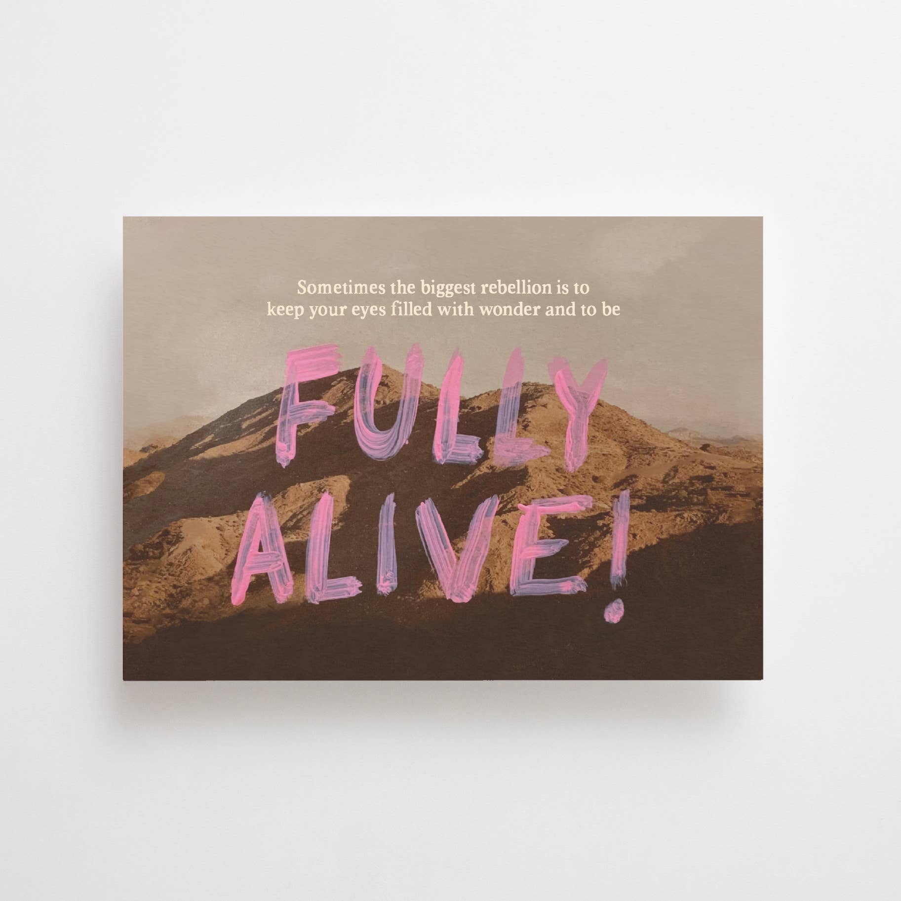 Postkarte - To Be Fully Alive
