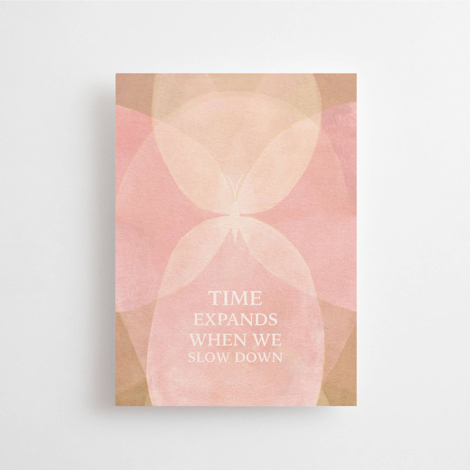 Postkarte - Time Expands When We Slow Down