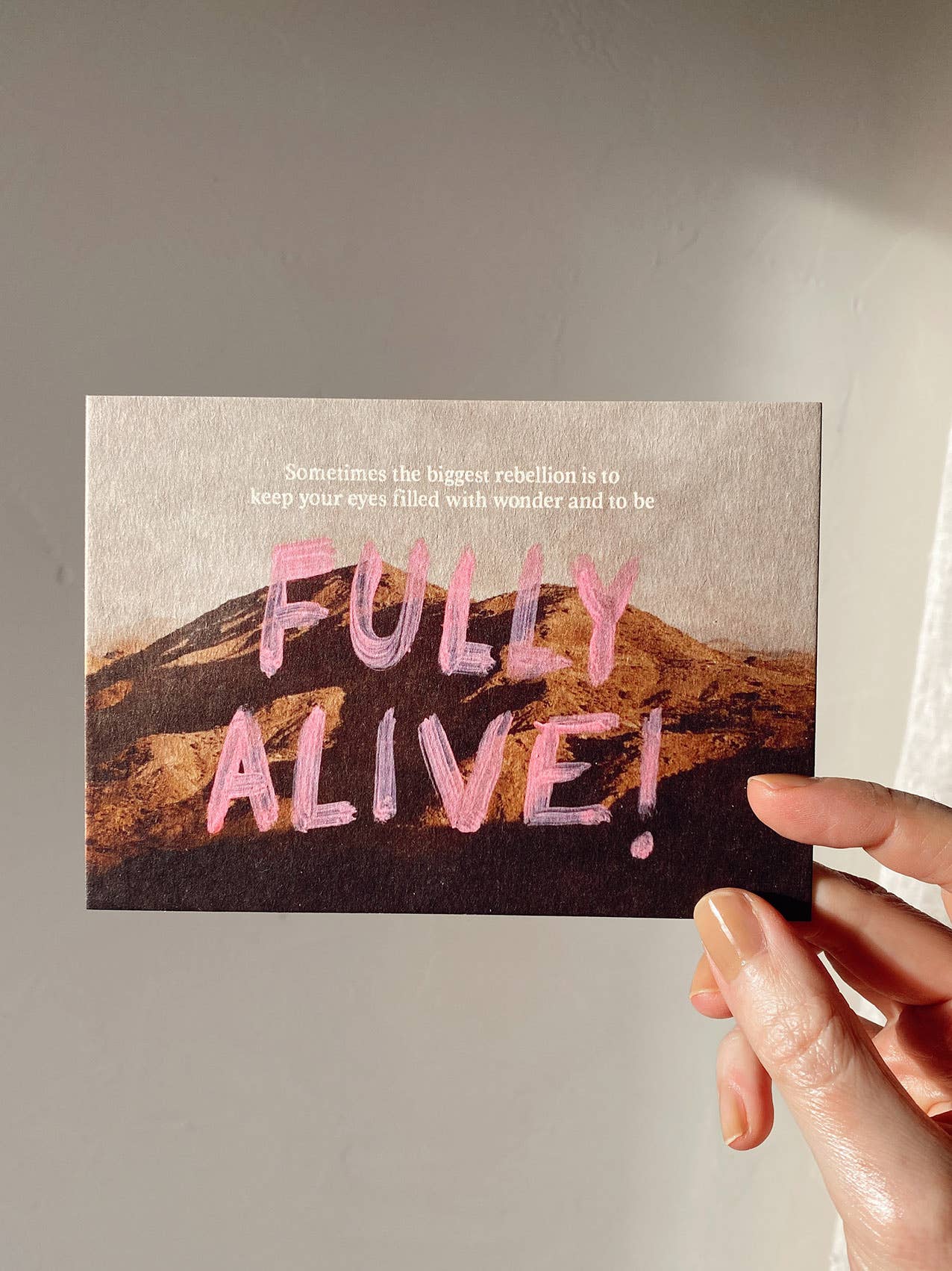 Postkarte - To Be Fully Alive