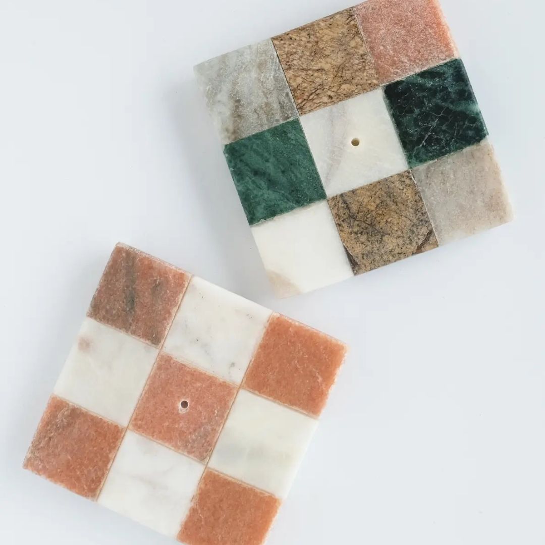 Räucherstäbchenhalter Marble Checks
