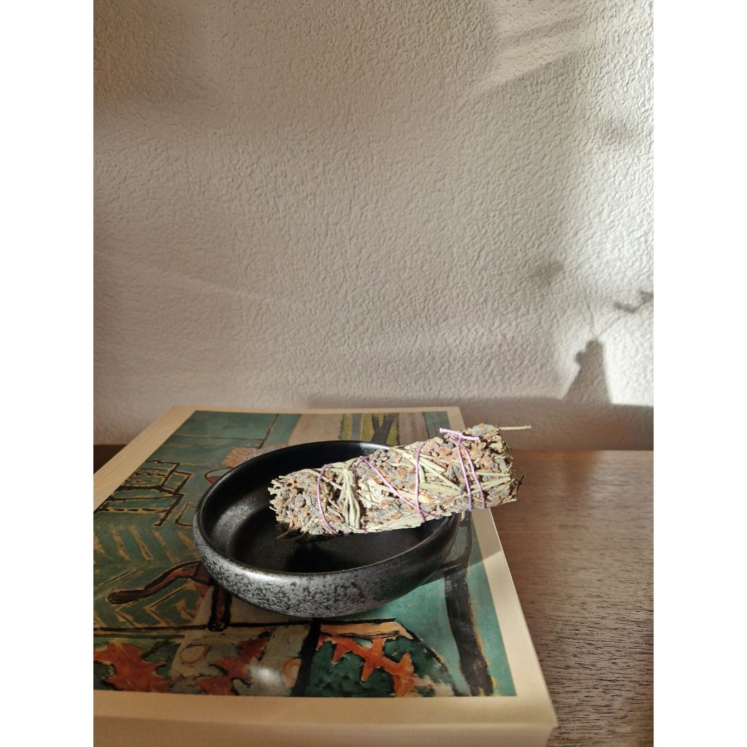 Räucherschale Keramik Schwarz