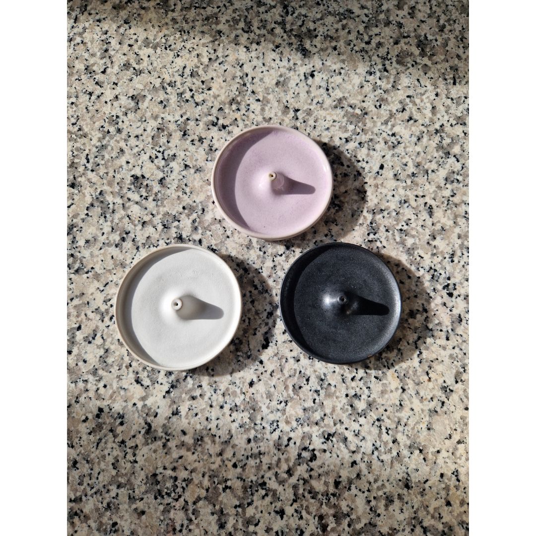 Räucherstäbchenhalter Keramik Lila