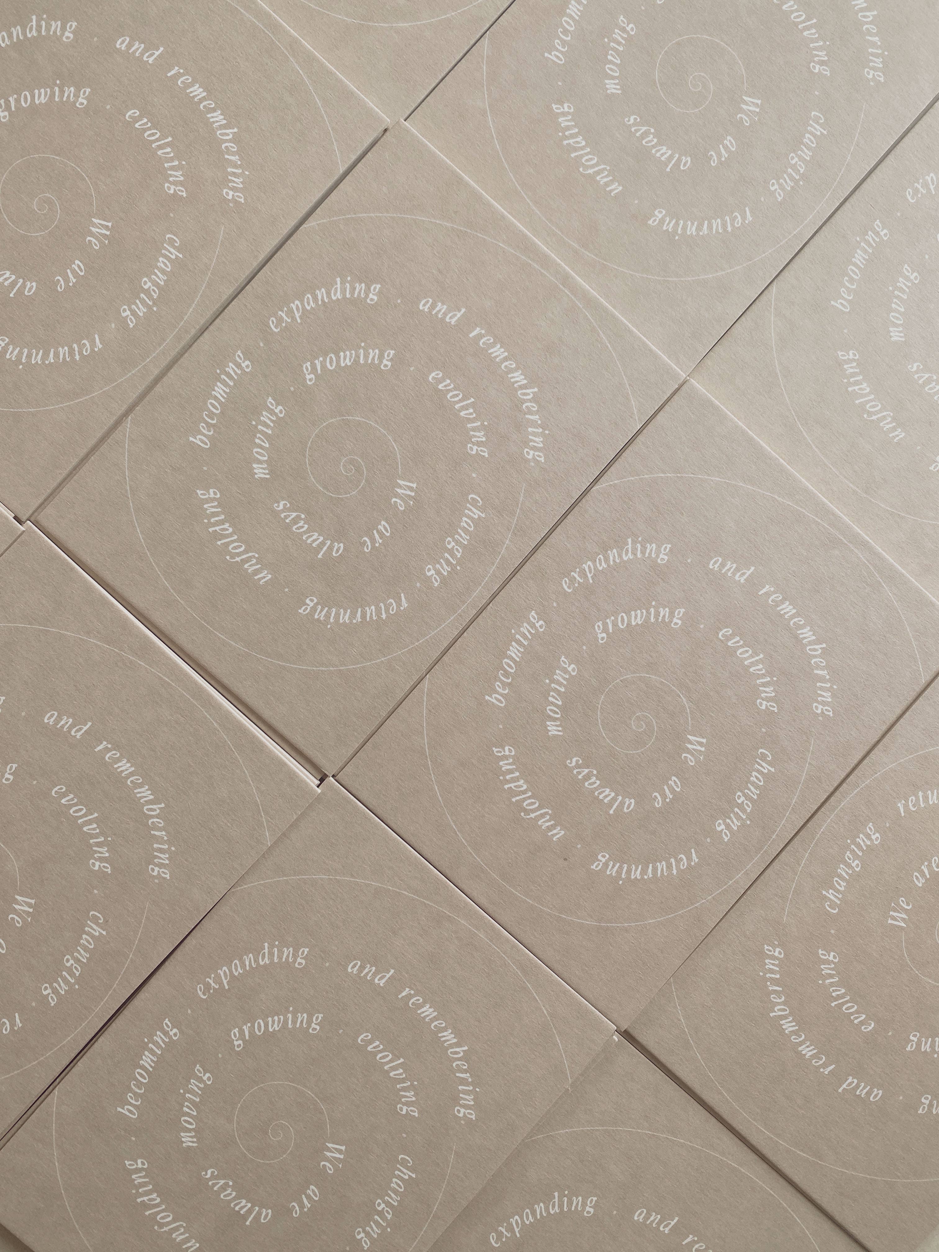 Postkarte - We Are Always Moving