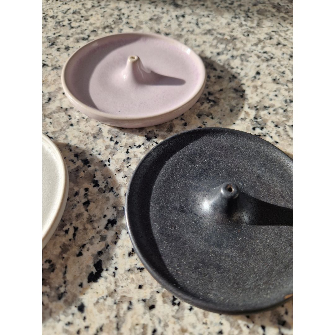 Räucherstäbchenhalter Keramik Lila