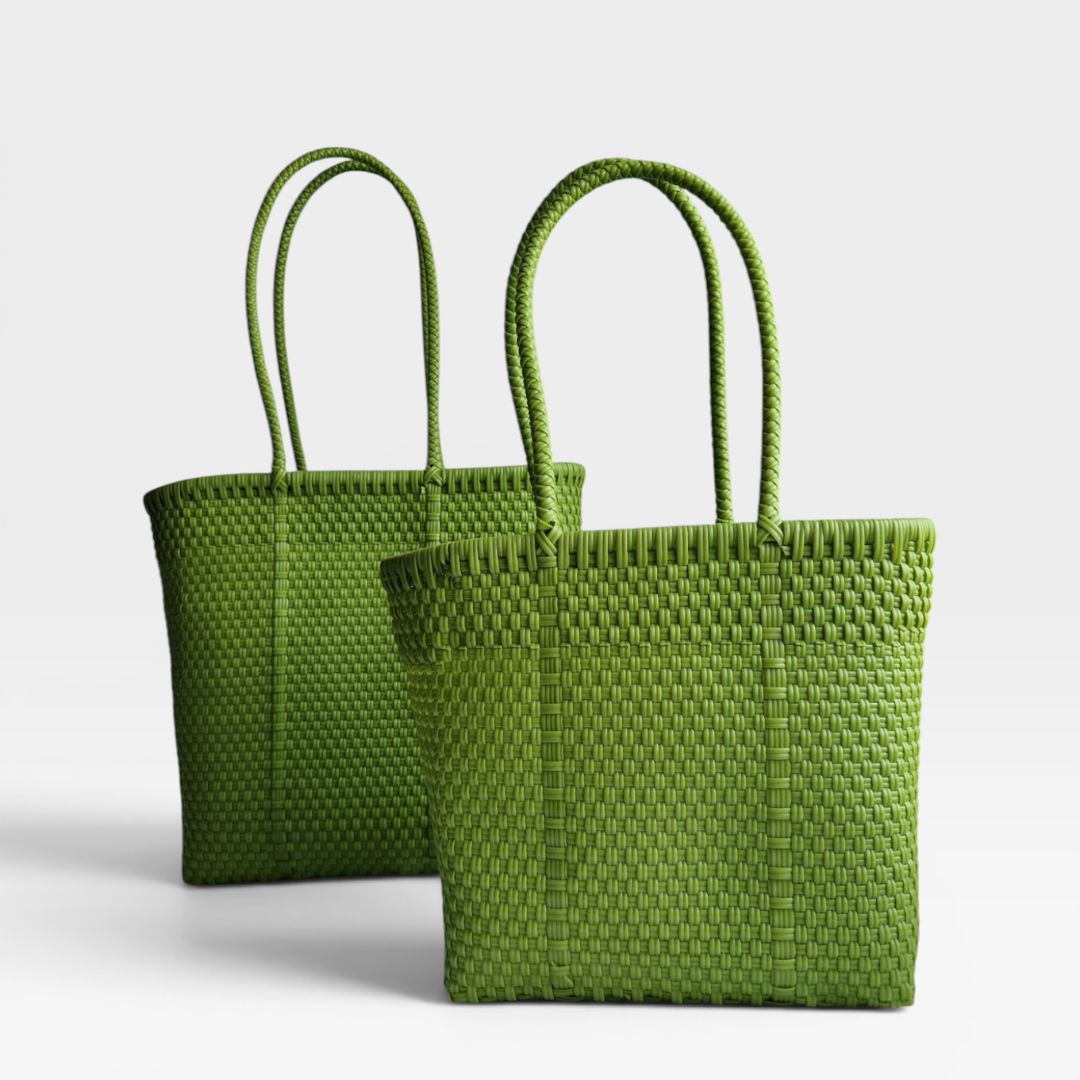 Alma Tote Mediana Lime Green