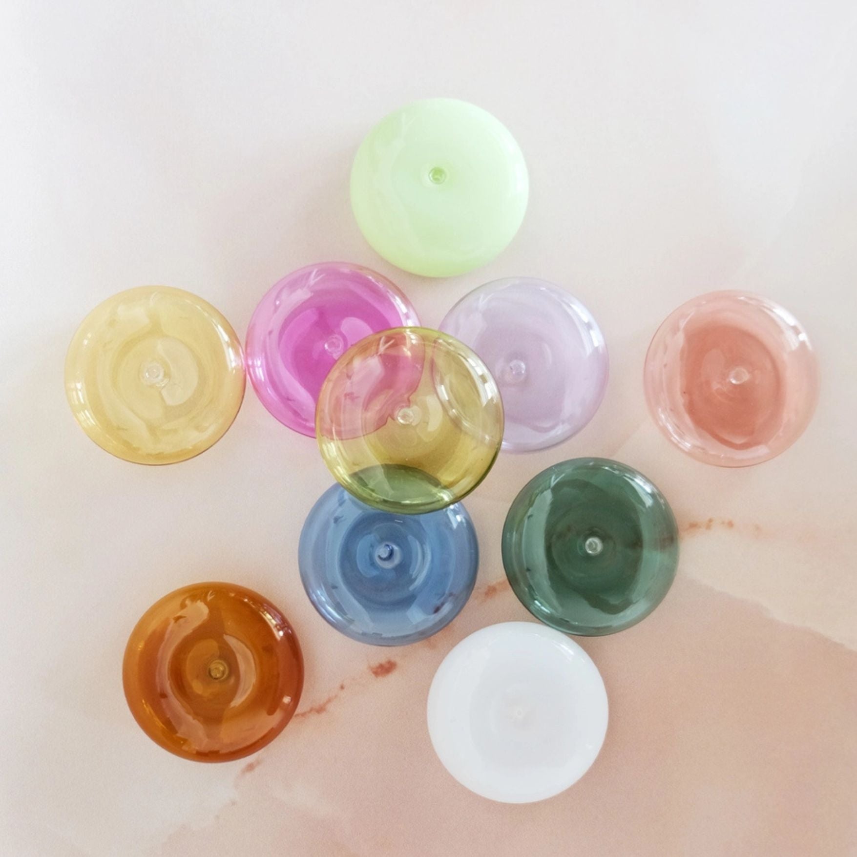 Support pour bâtonnets d'encens Bubble - verre soufflé ambre