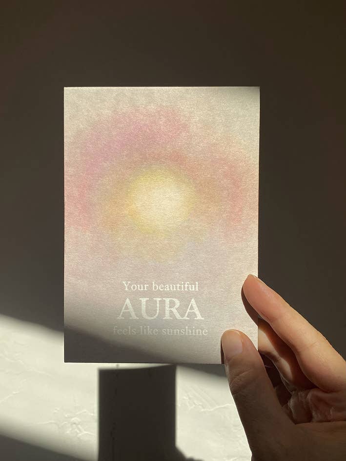 Postkarte - Your Beautiful Aura Feels Like Sunshine