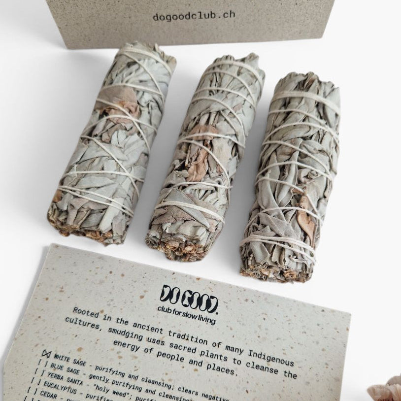 Lot de 6 bâtons de sauge blanche à brûler