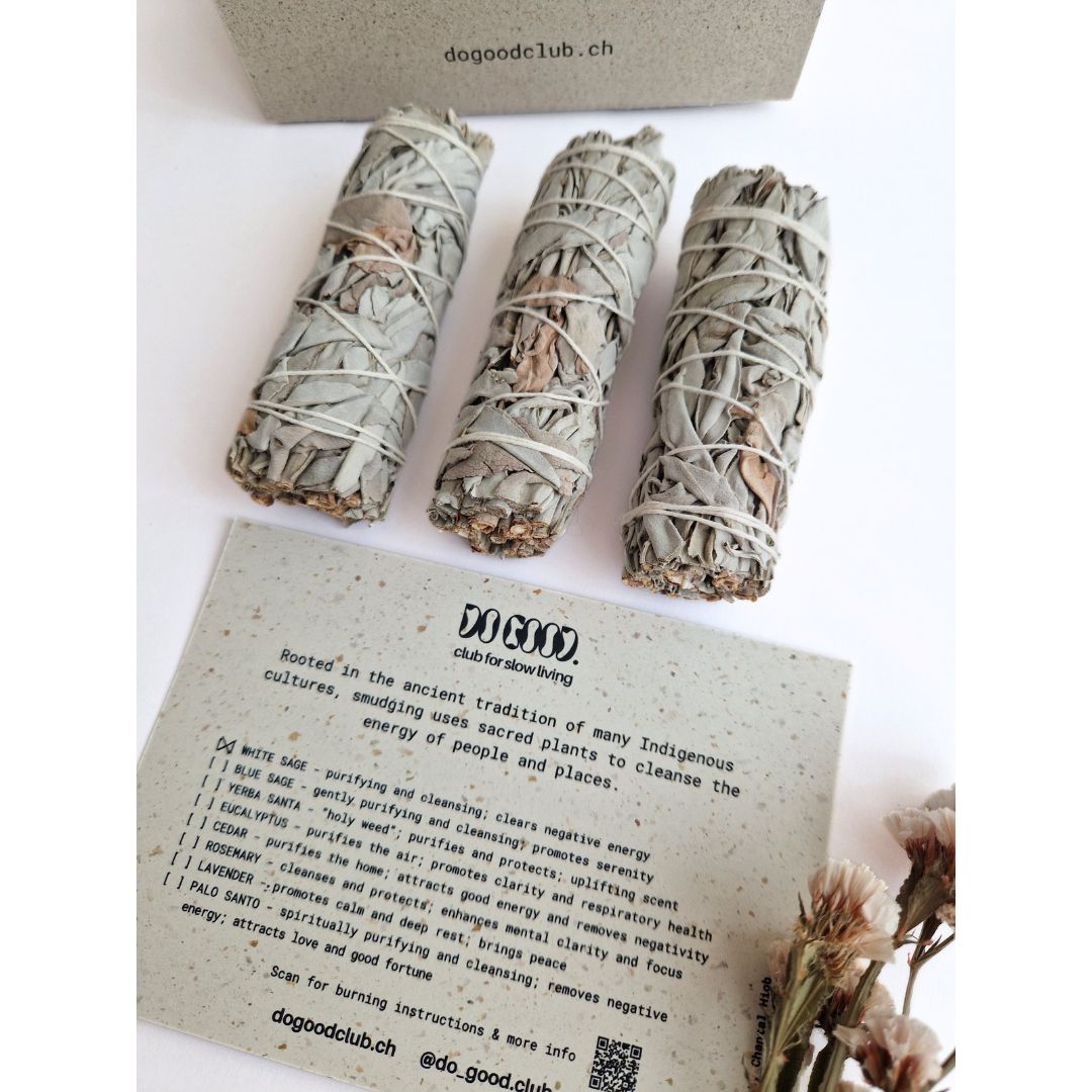 Weisser Salbei Räucherbündel 3 Stück