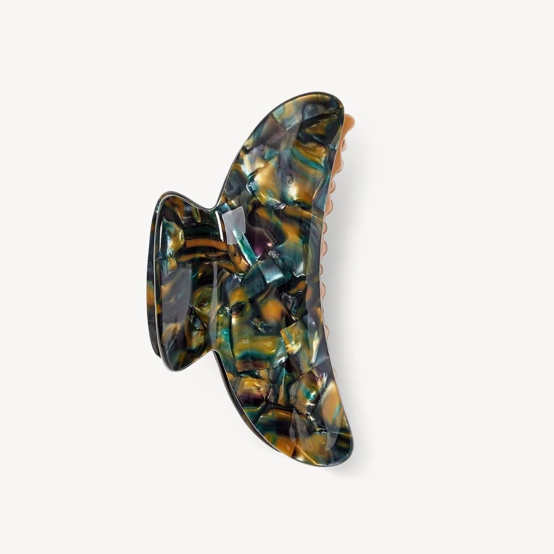 Haarklammer - Machete Grande Heirloom Green Tortoise