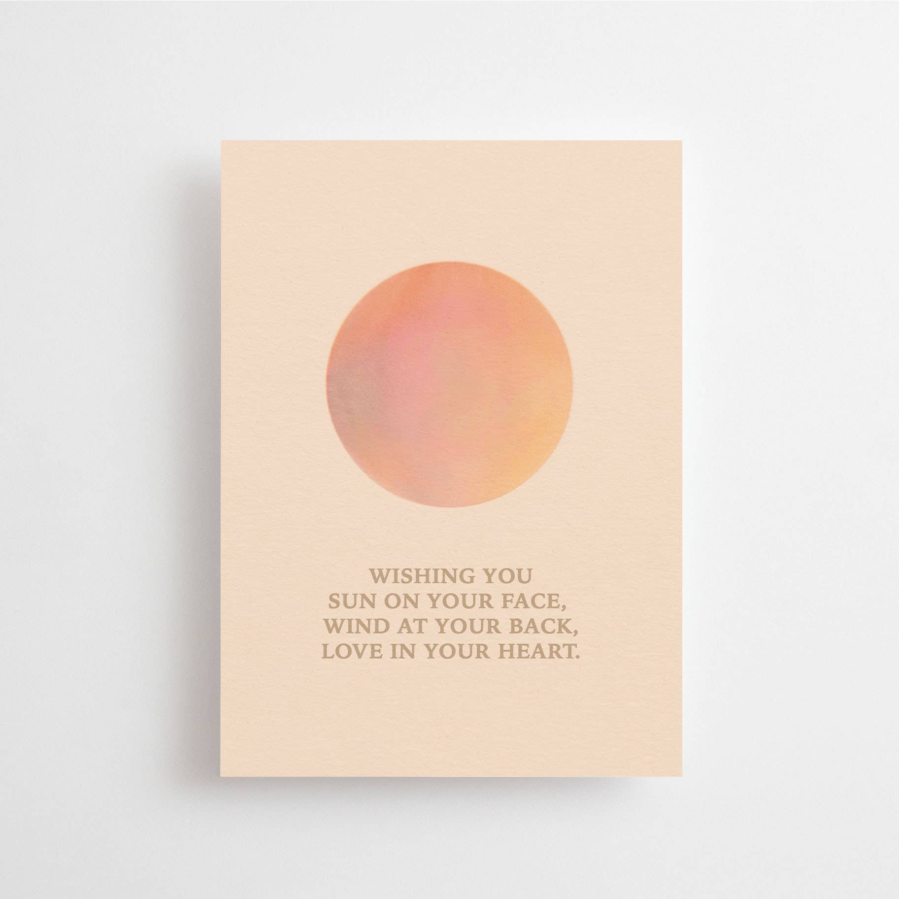 Postkarte - Wishing You Sun on Your Face, Wind at Your Back