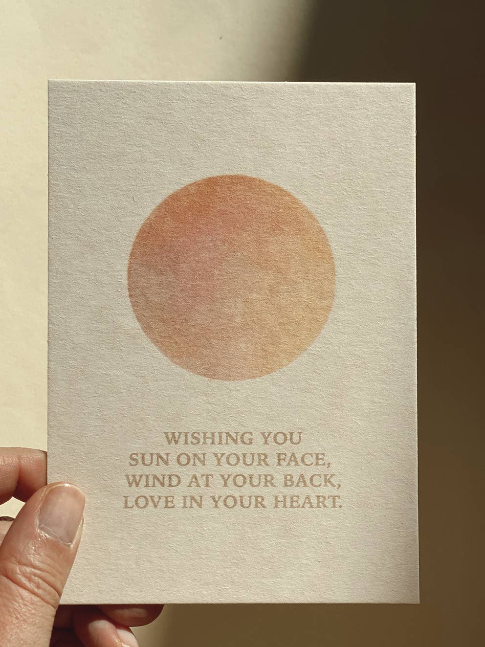Postkarte - Wishing You Sun on Your Face, Wind at Your Back