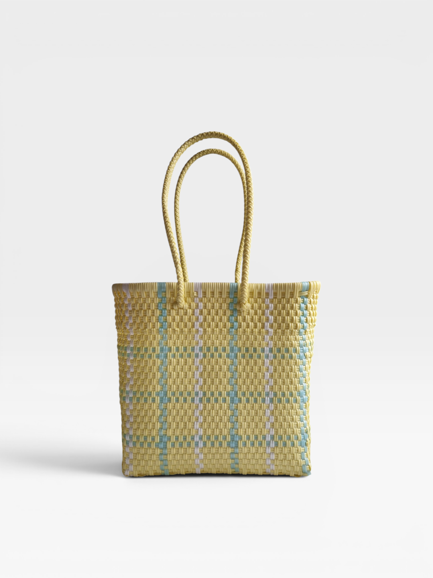Alma Tote Chica Check Butter Yellow