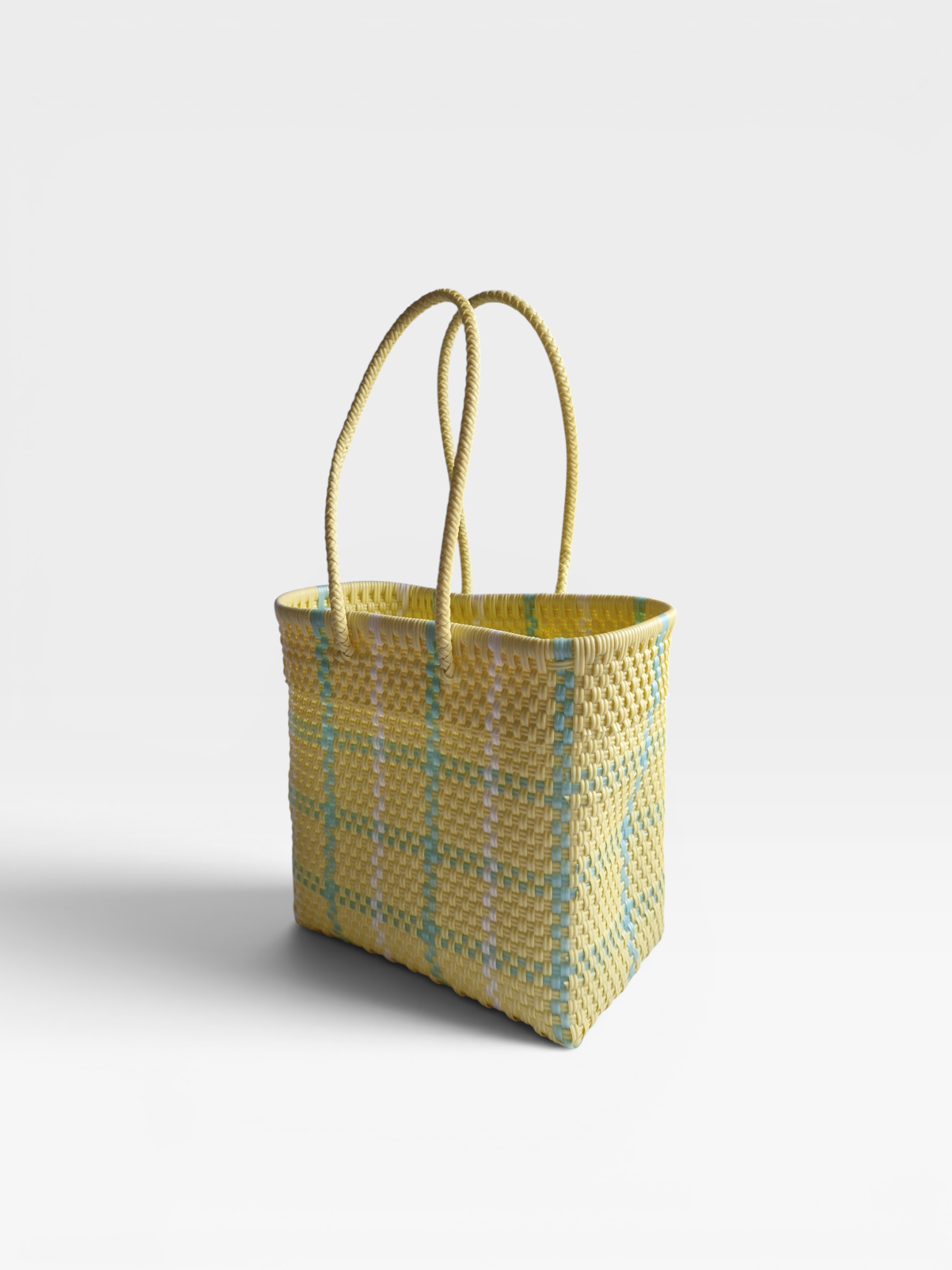 Alma Tote Chica Check Butter Yellow