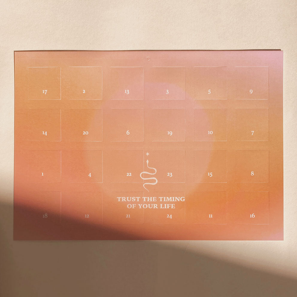 Postkarte - Affirmationskalender mit 24 Affirmationen