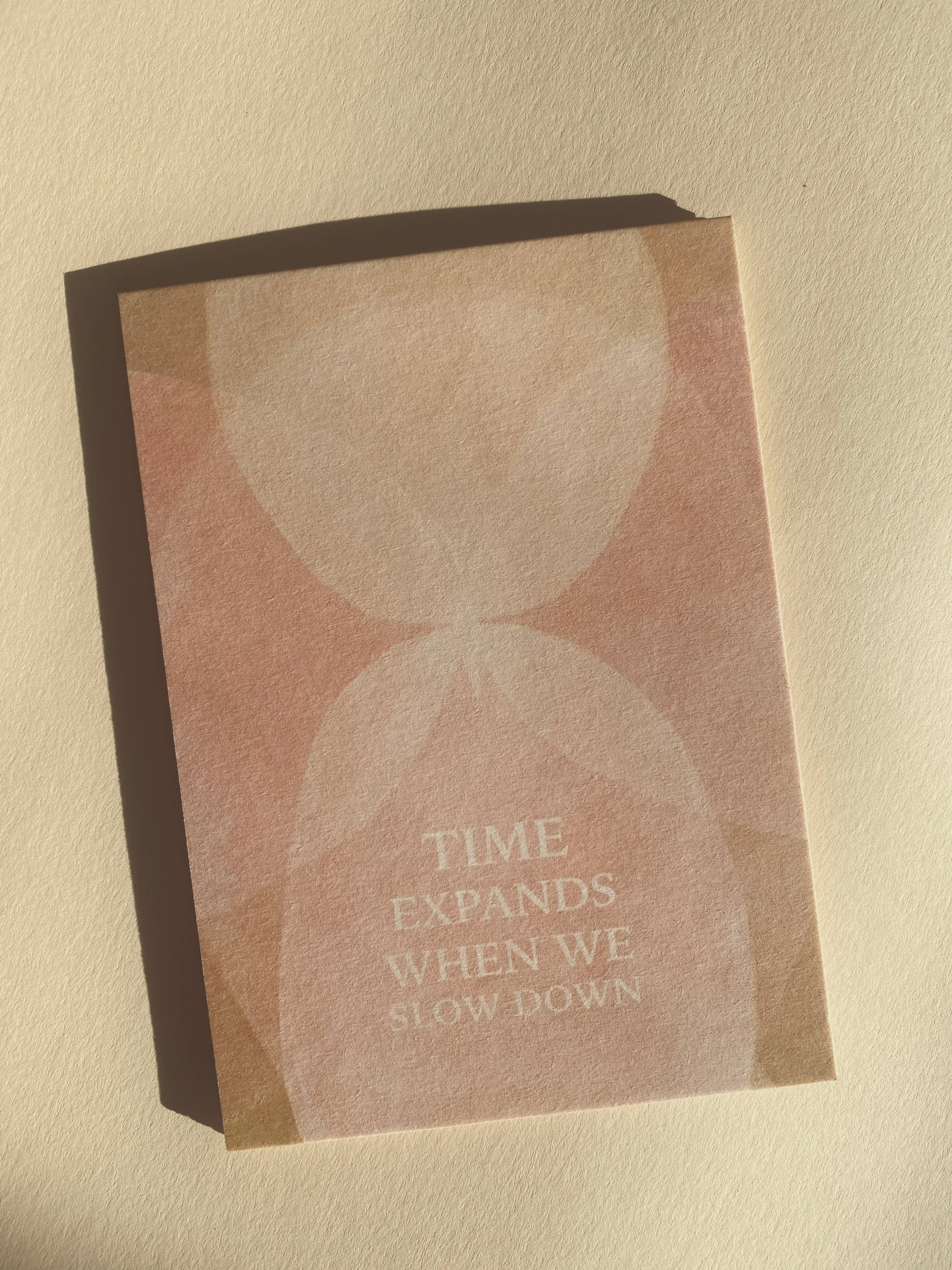 Postkarte - Time Expands When We Slow Down