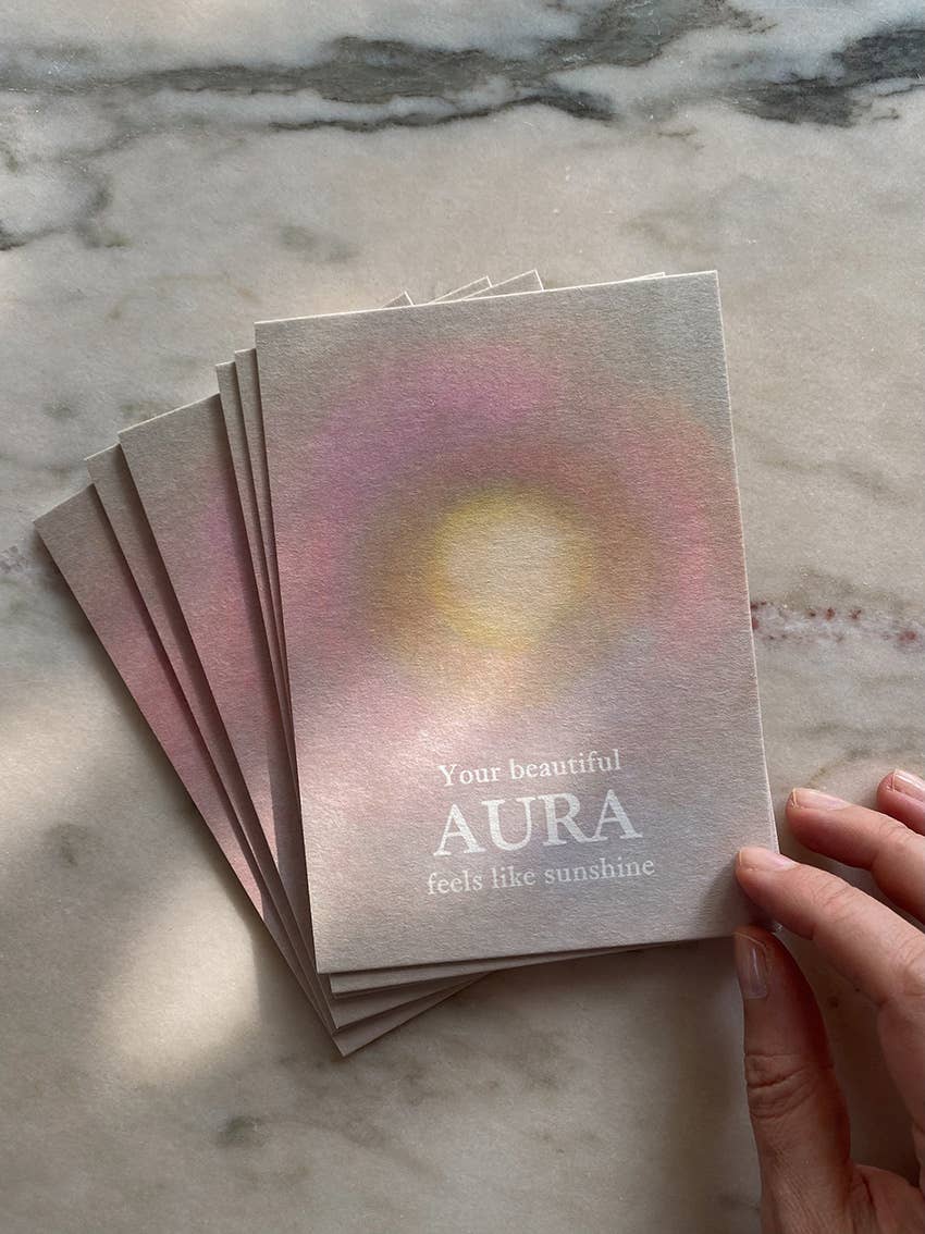 Postkarte - Your Beautiful Aura Feels Like Sunshine