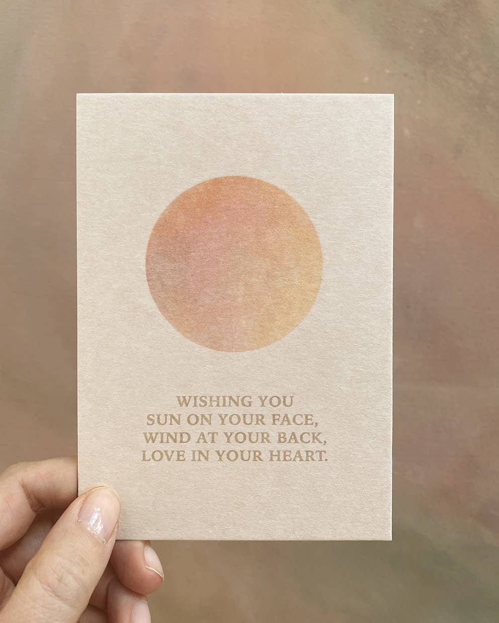 Postkarte - Wishing You Sun on Your Face, Wind at Your Back
