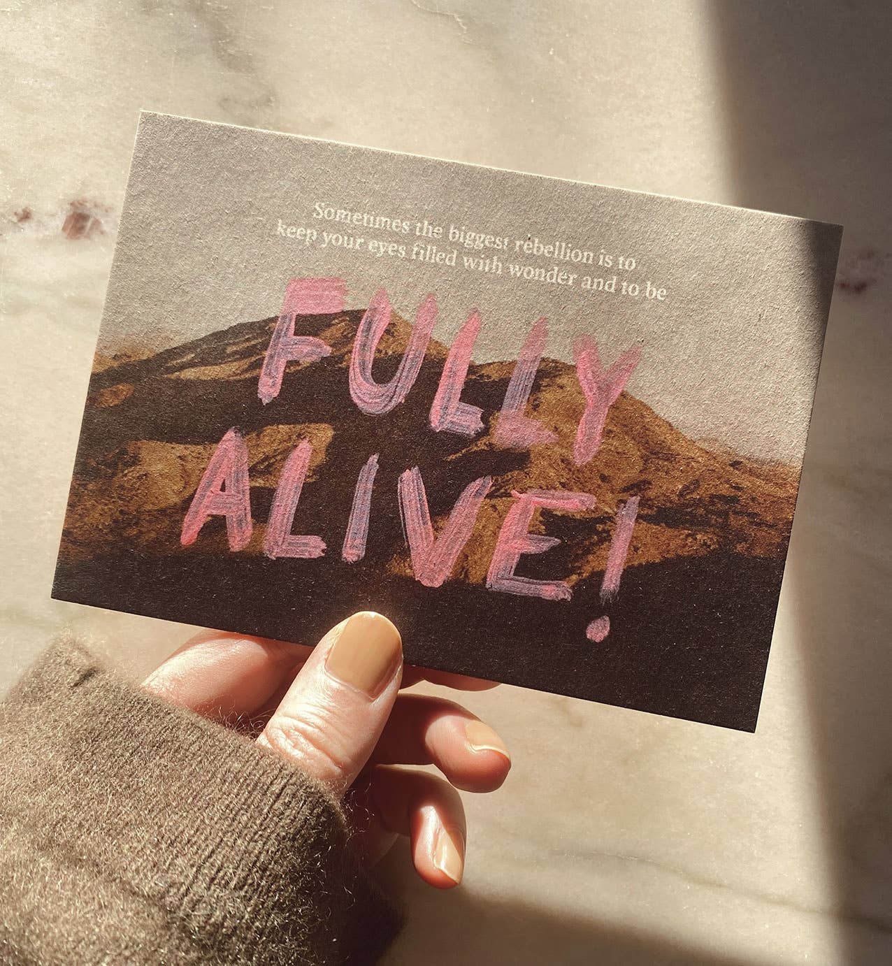 Postkarte - To Be Fully Alive