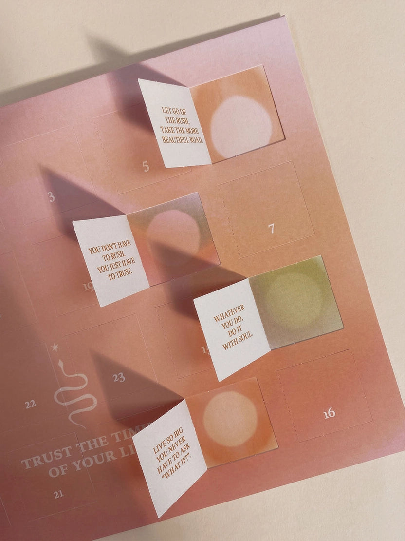 Postkarte - Affirmationskalender mit 24 Affirmationen