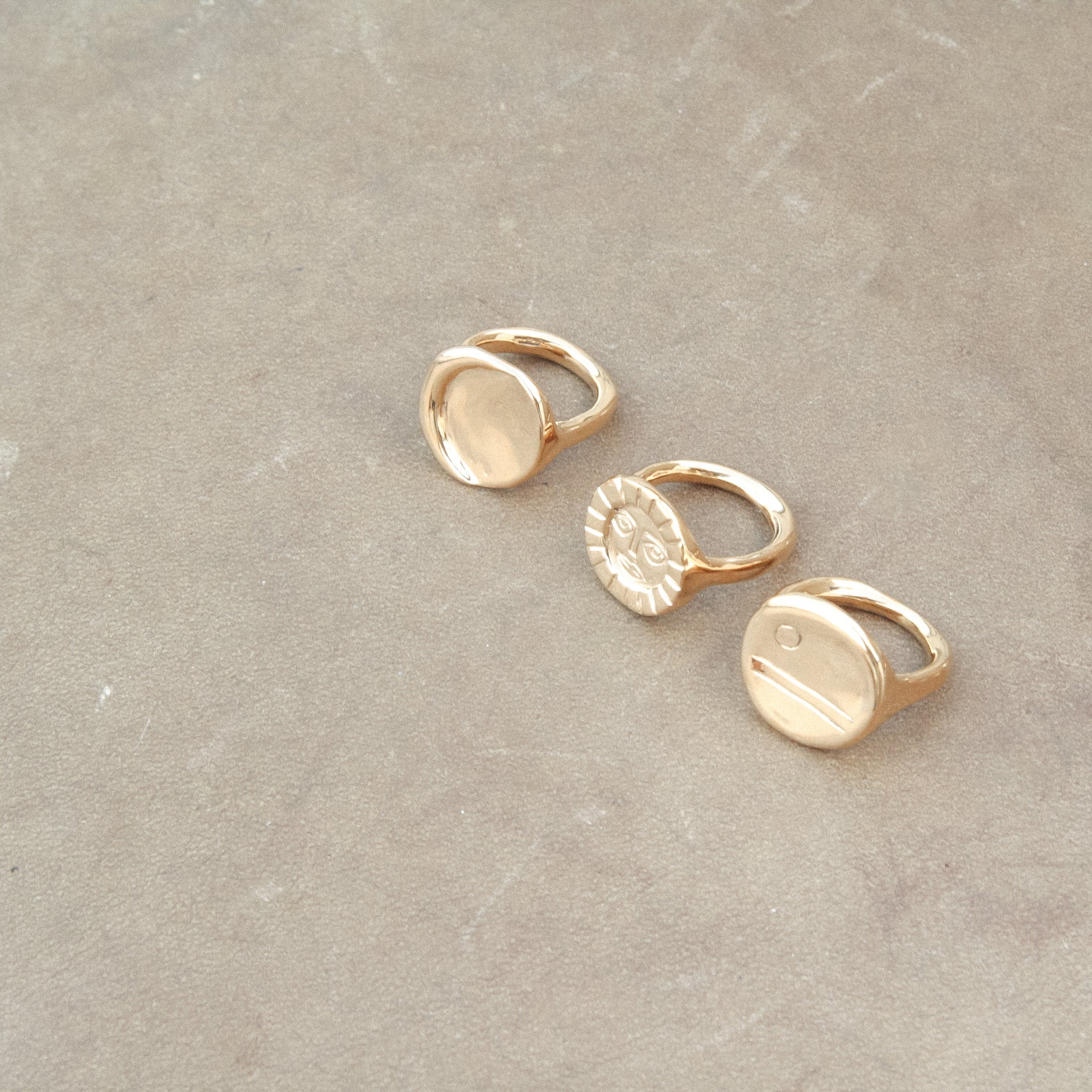 Ring 24K Gold Vermeil - Sun Ring