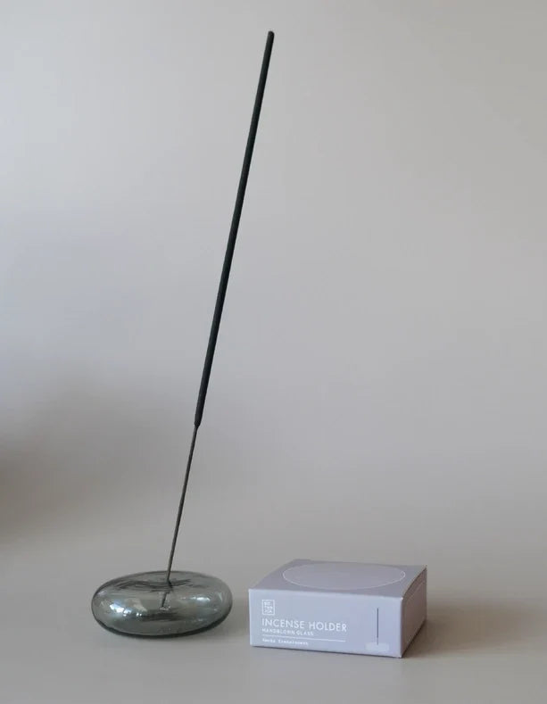 Räucherstäbchenhalter Bubble - mundgeblasenes Glas