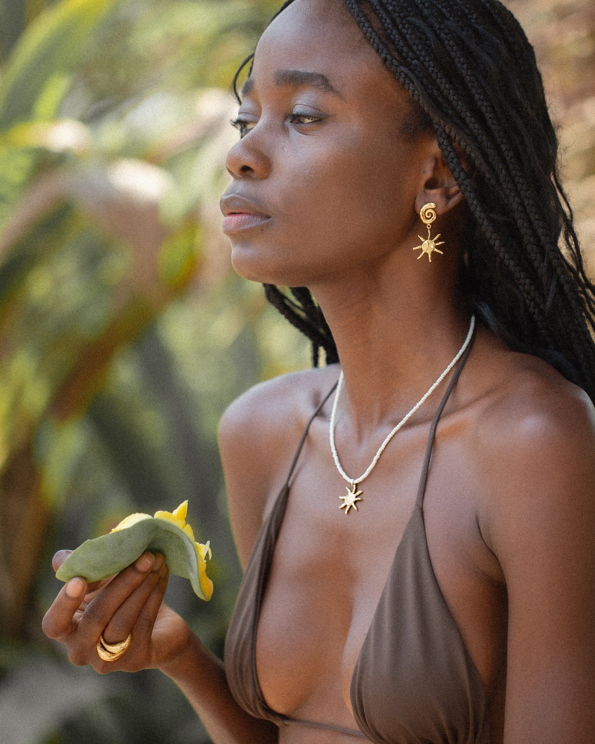 Halskette 24K Gold Vermeil - Soleilseeker / Coconut Necklace