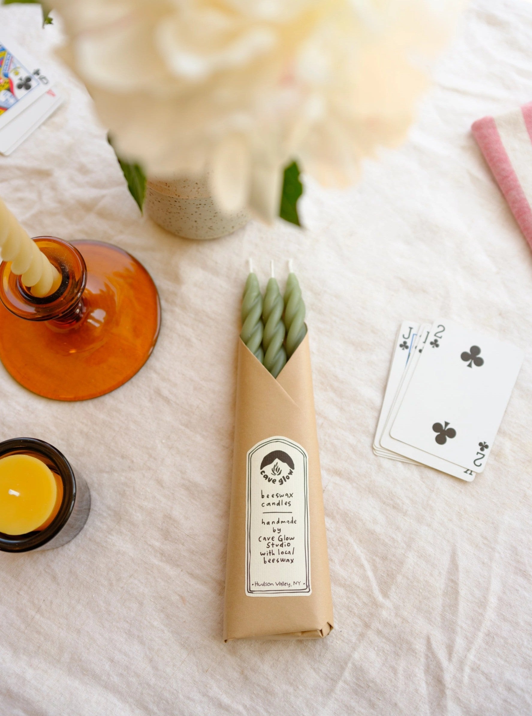 Kerzen  Spiral Beeswax - Sand