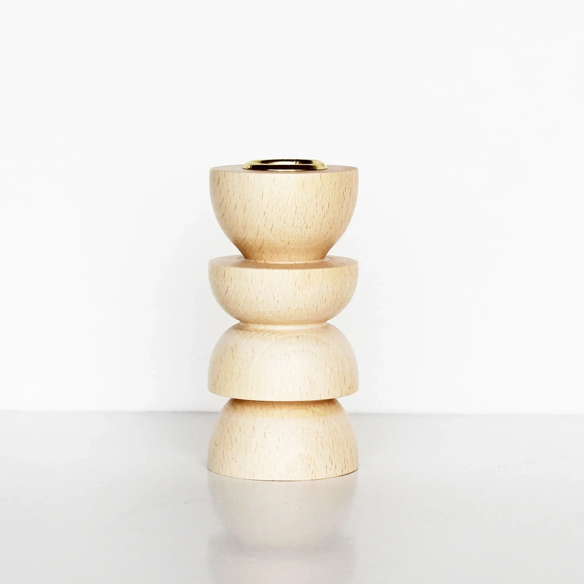 Holzkerzenständer - Totem No 4