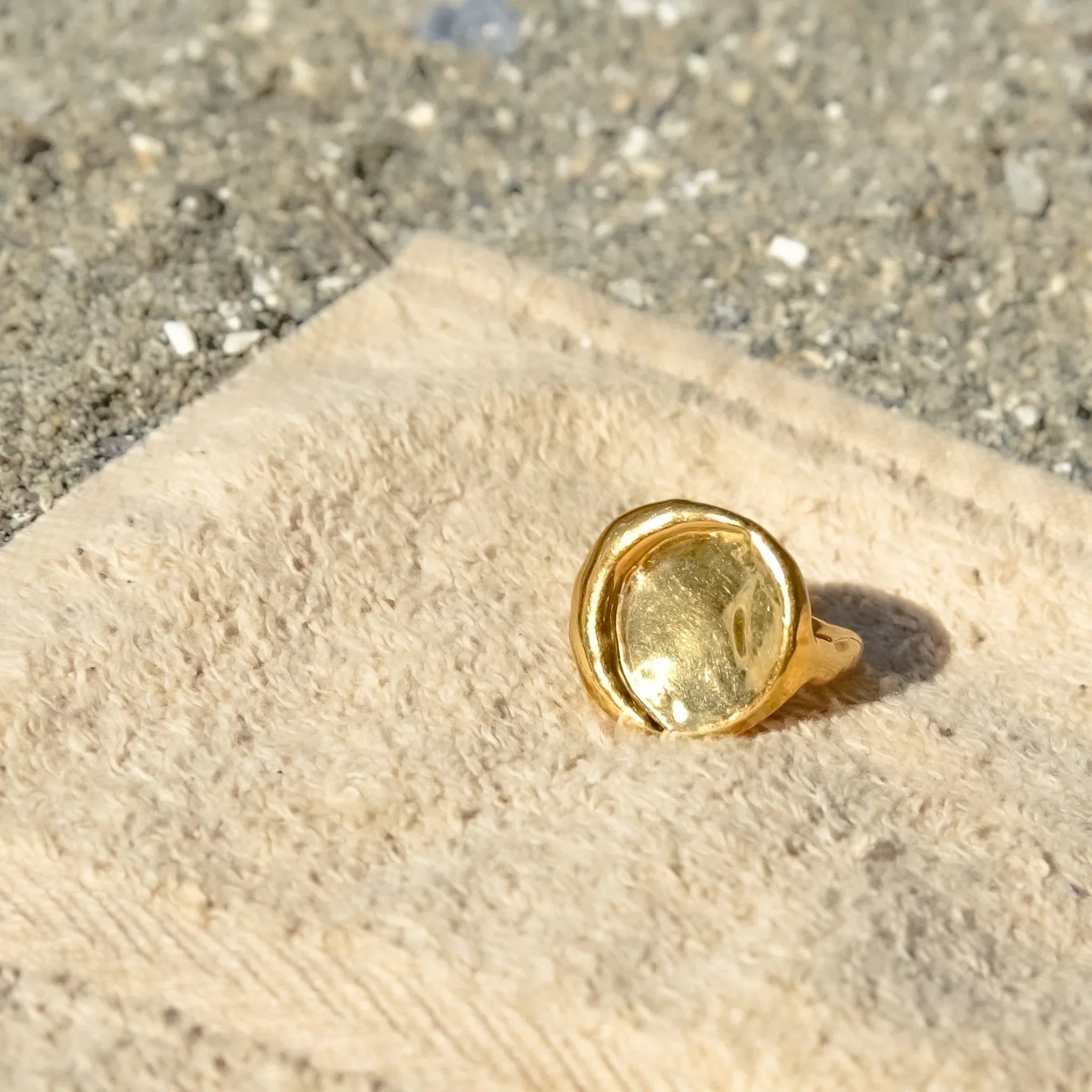 Ring Gold Vermeil / Silver  - Moon Ring