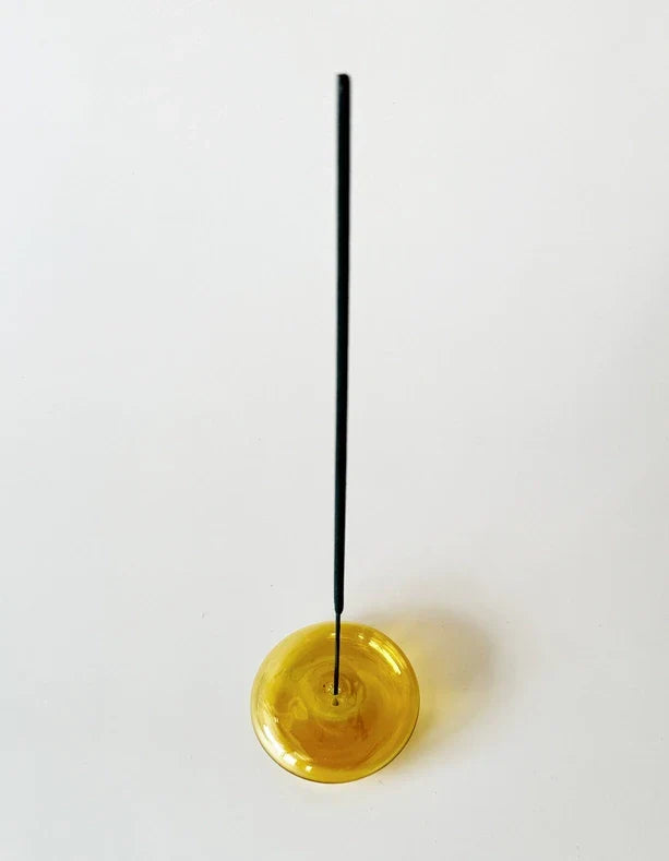 Räucherstäbchenhalter Bubble - mundgeblasenes Glas