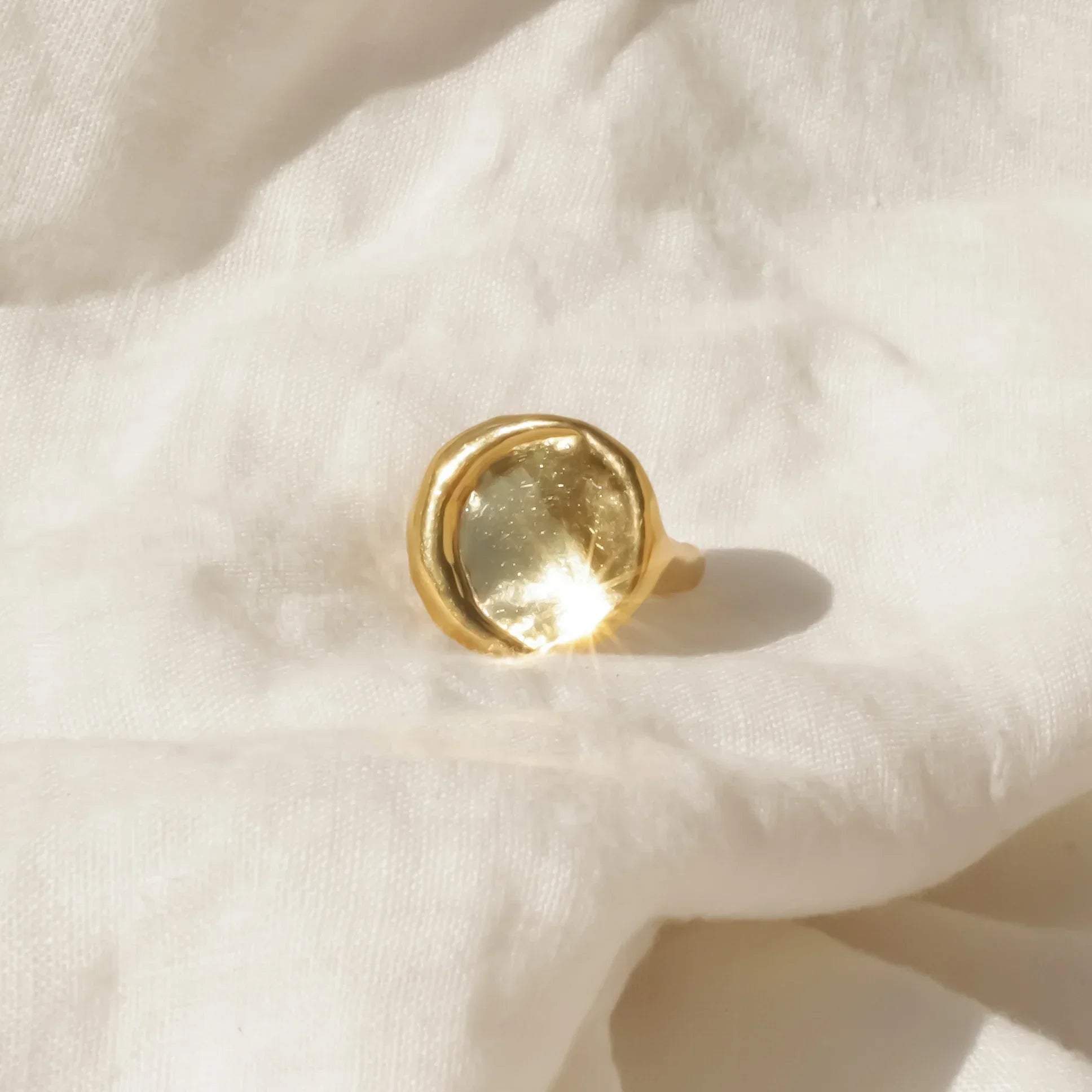 Ring Gold Vermeil / Silver  - Moon Ring
