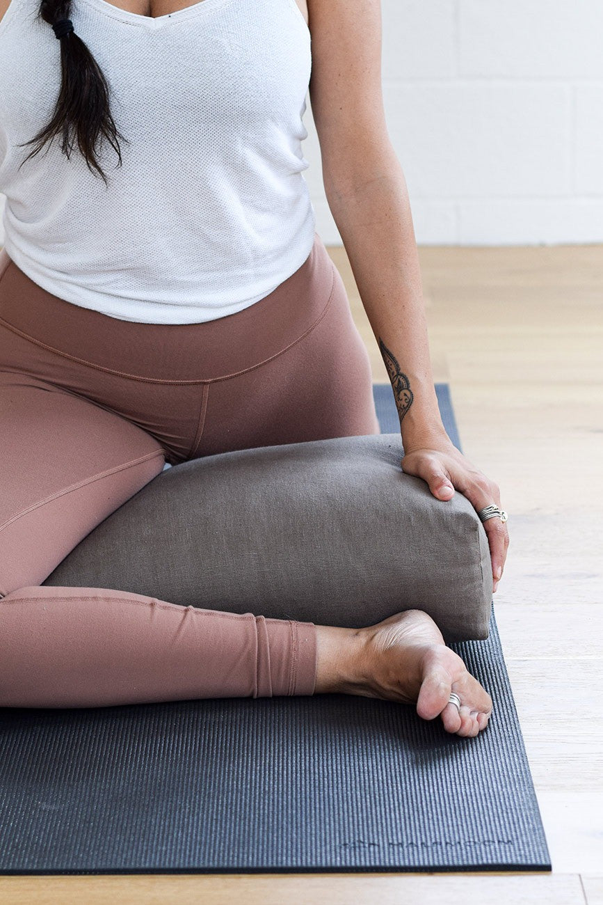 Rechteckiges Yoga Bolster - Rose Clay