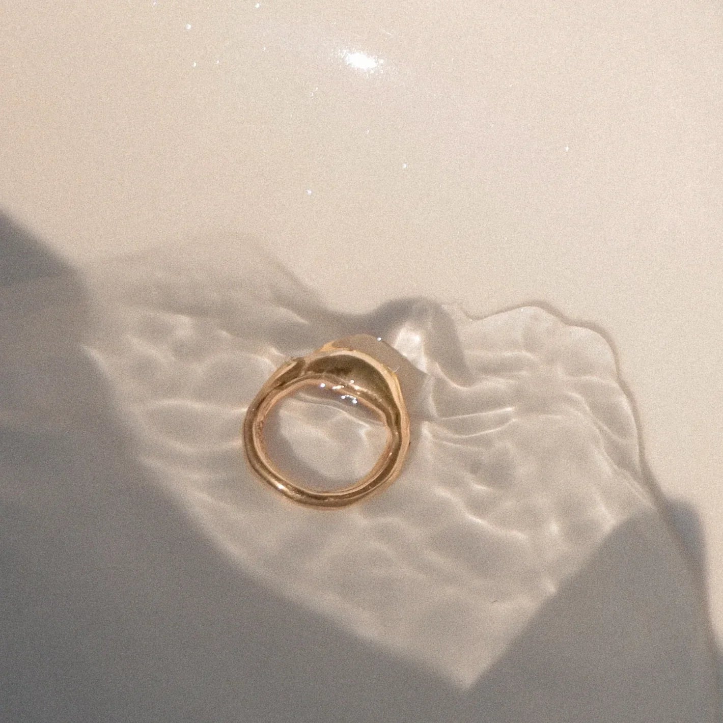 Ring 24K Gold Vermeil - Forged By The Ocean Ring