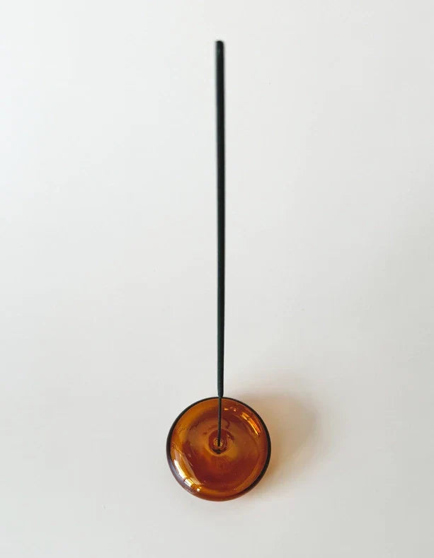 Räucherstäbchenhalter Bubble - mundgeblasenes Glas