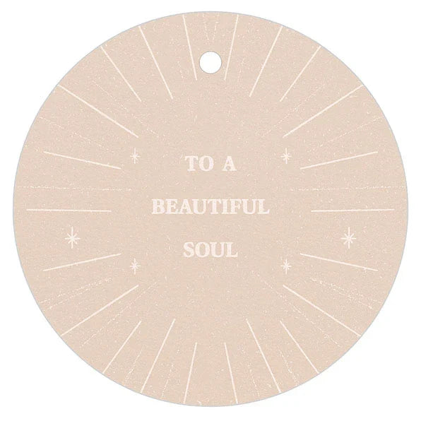 Geschenk Anhänger - To a beautiful soul