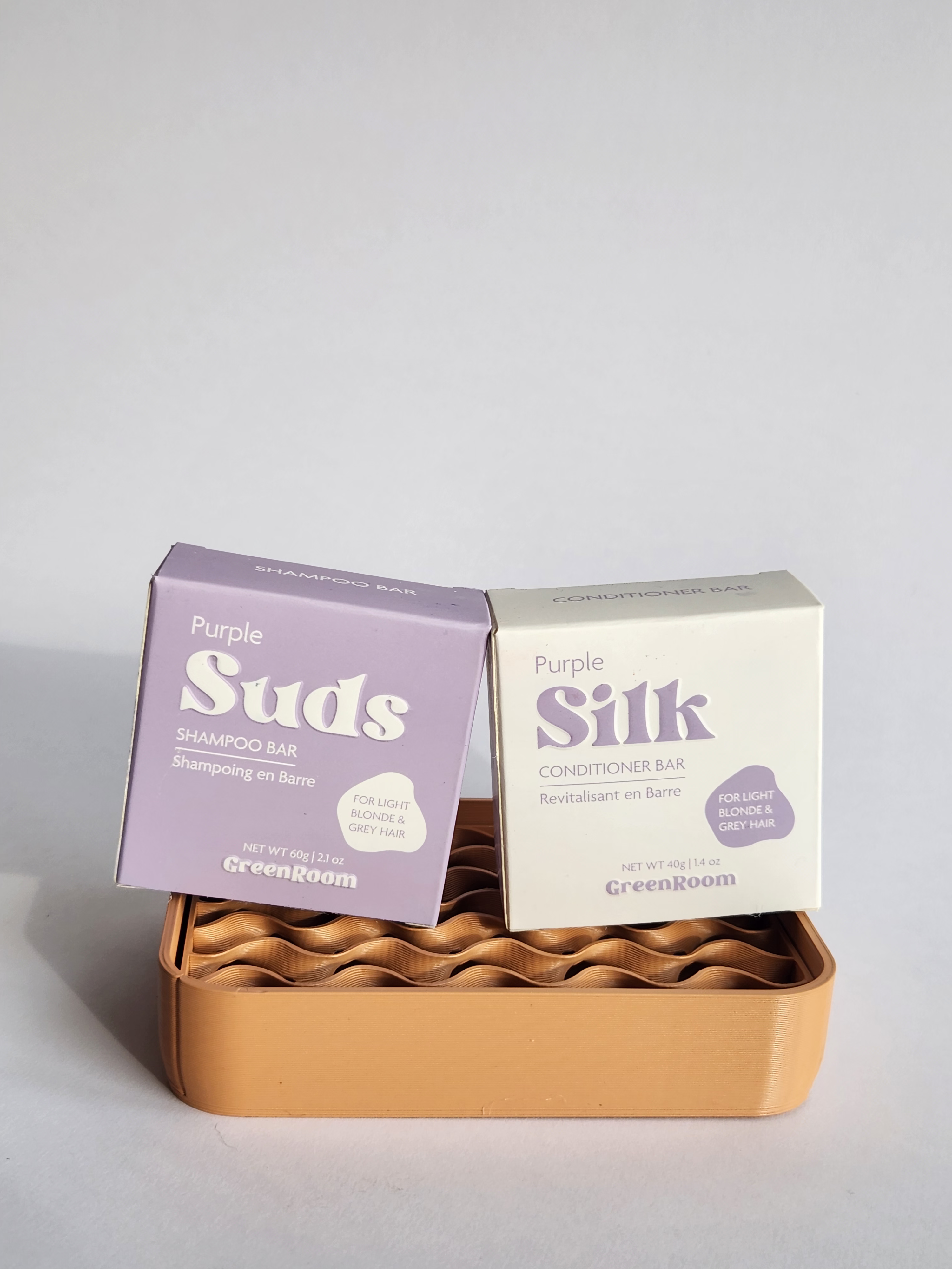 Festes Shampoo + Conditioner + Seifenschale