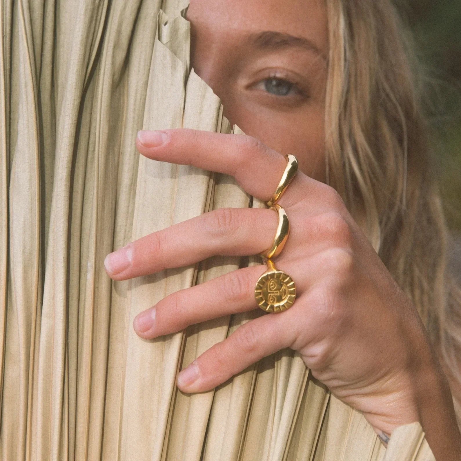 Ring 24K Gold Vermeil - Sun Ring