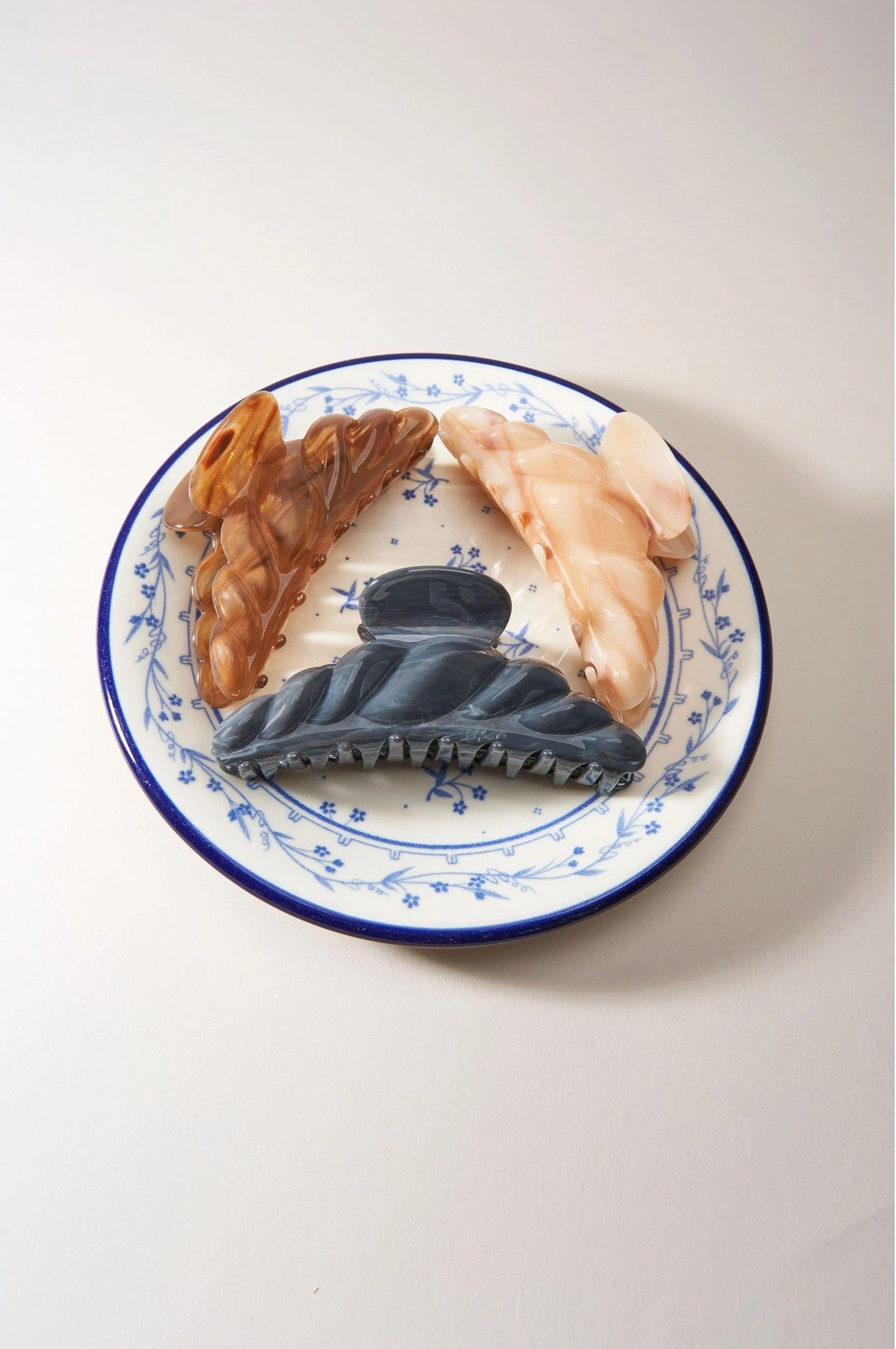 Haarklammer - Croissant Crème