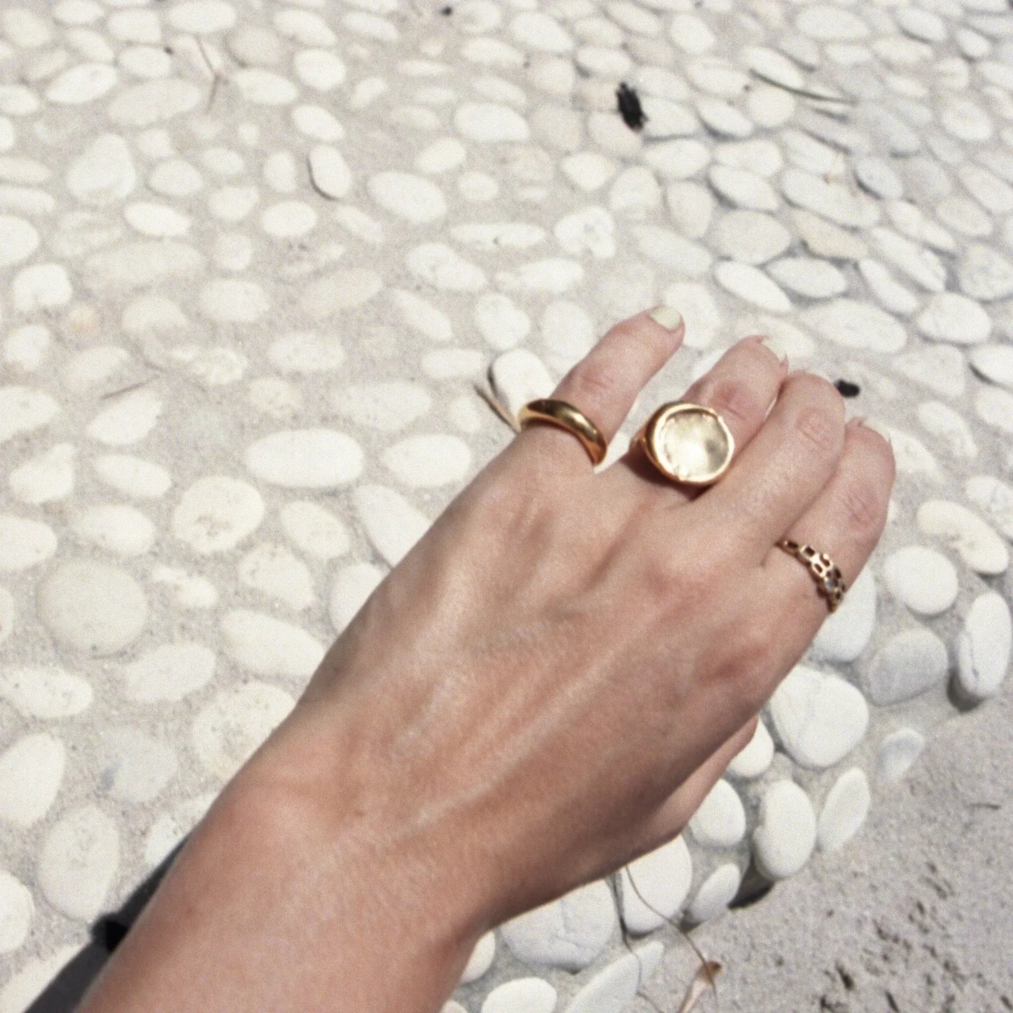 Ring Gold Vermeil / Silver  - Moon Ring
