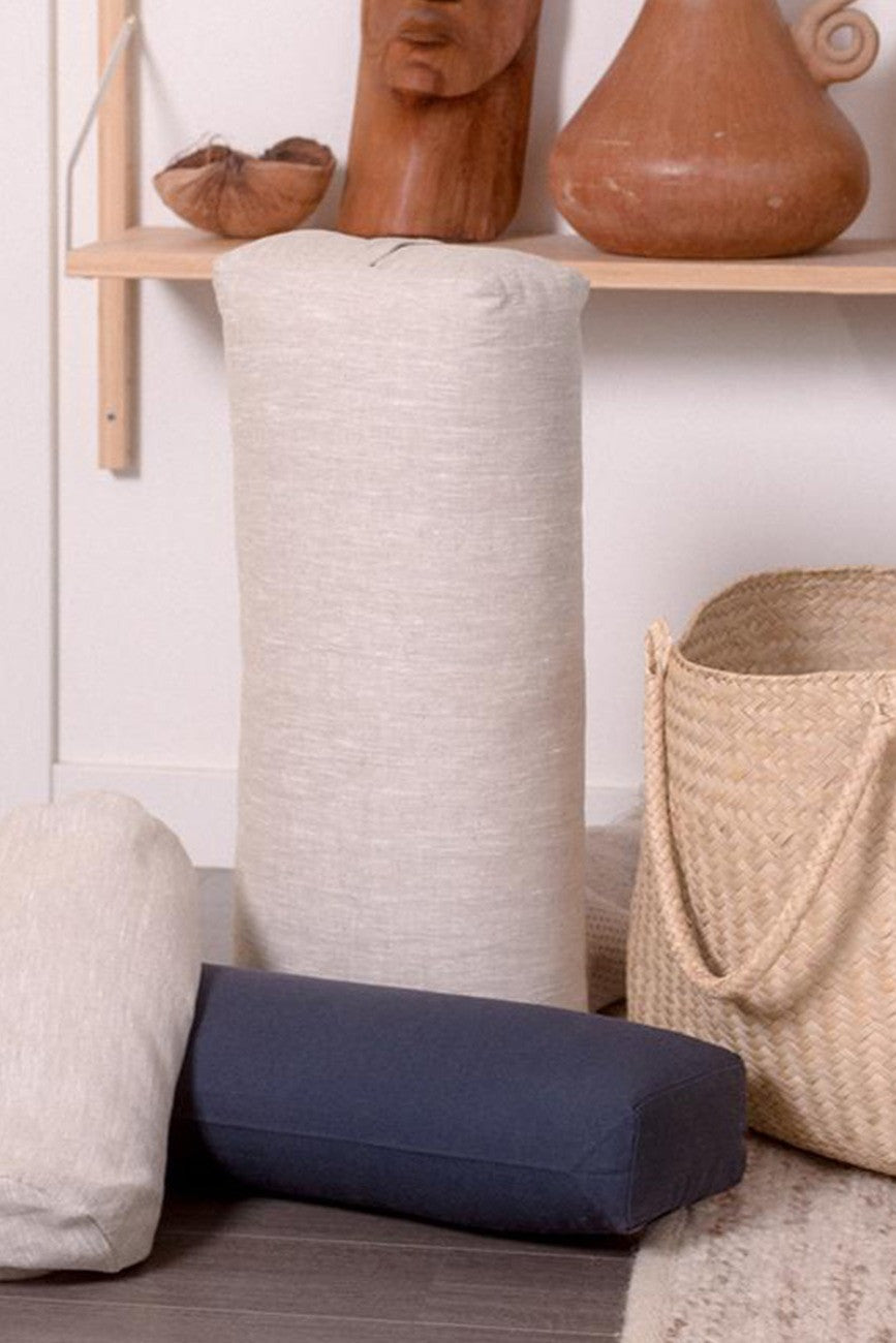 Rechteckiges Yoga Bolster - Rose Clay