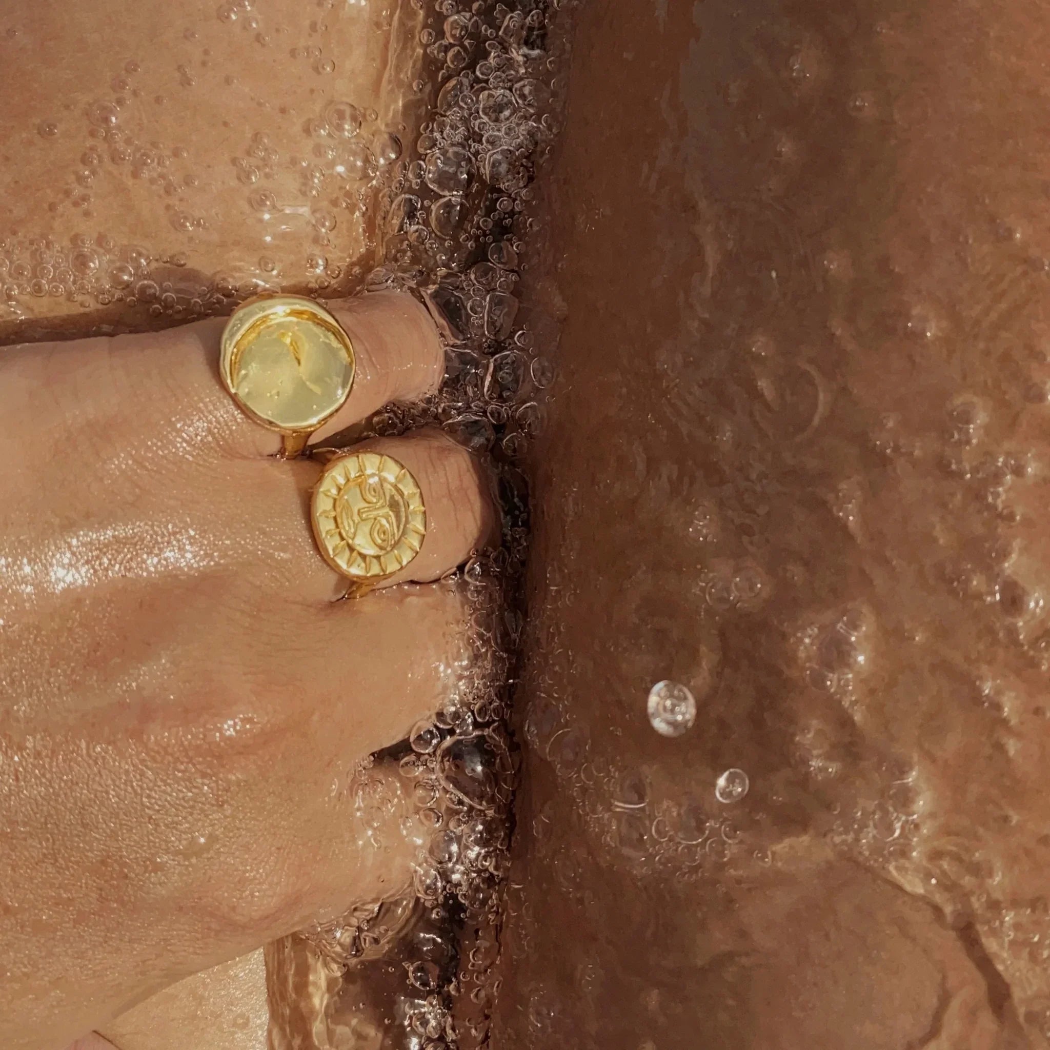 Ring 24K Gold Vermeil - Sun Ring