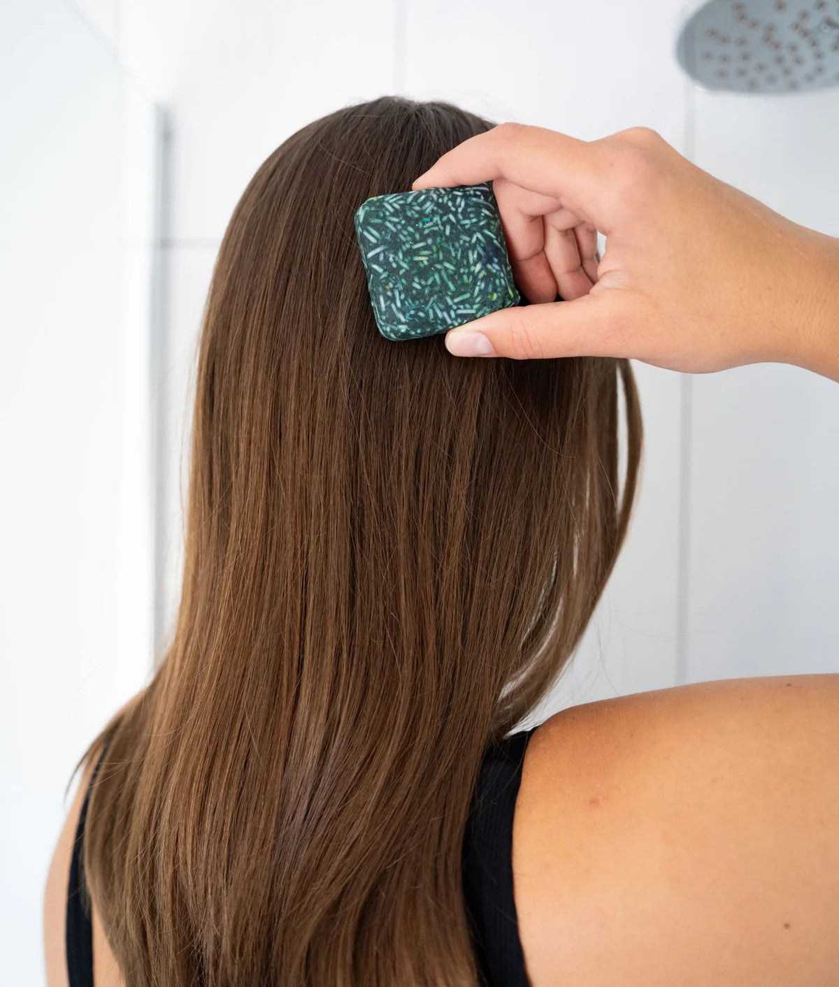 Festes Shampoo & Conditioner Set Colour Correction Green - Dunkelbraunes & Schwarzes Haar